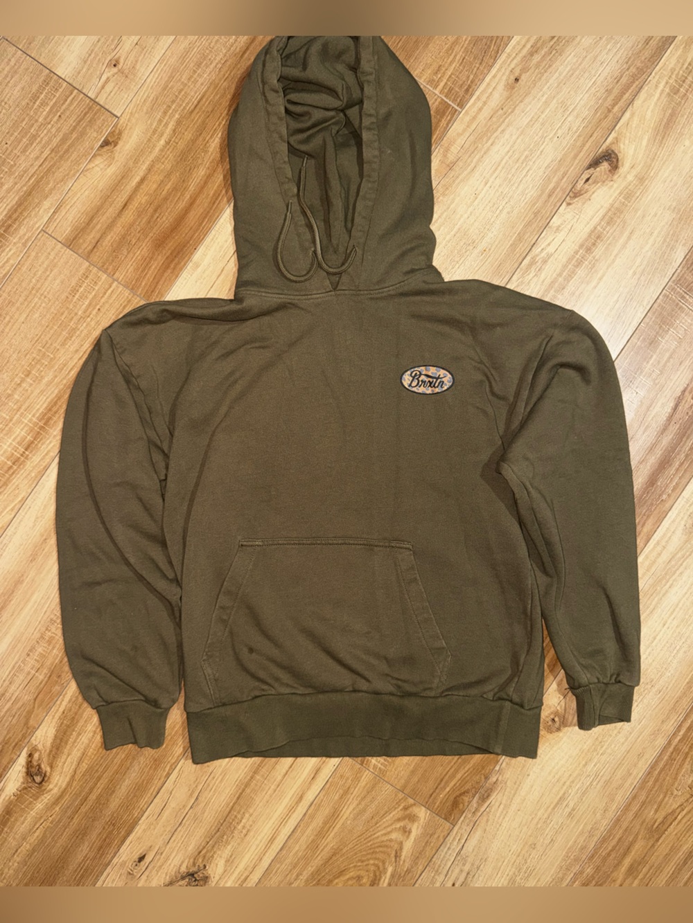 BRIXTON Olive Green Pullover Hoodie